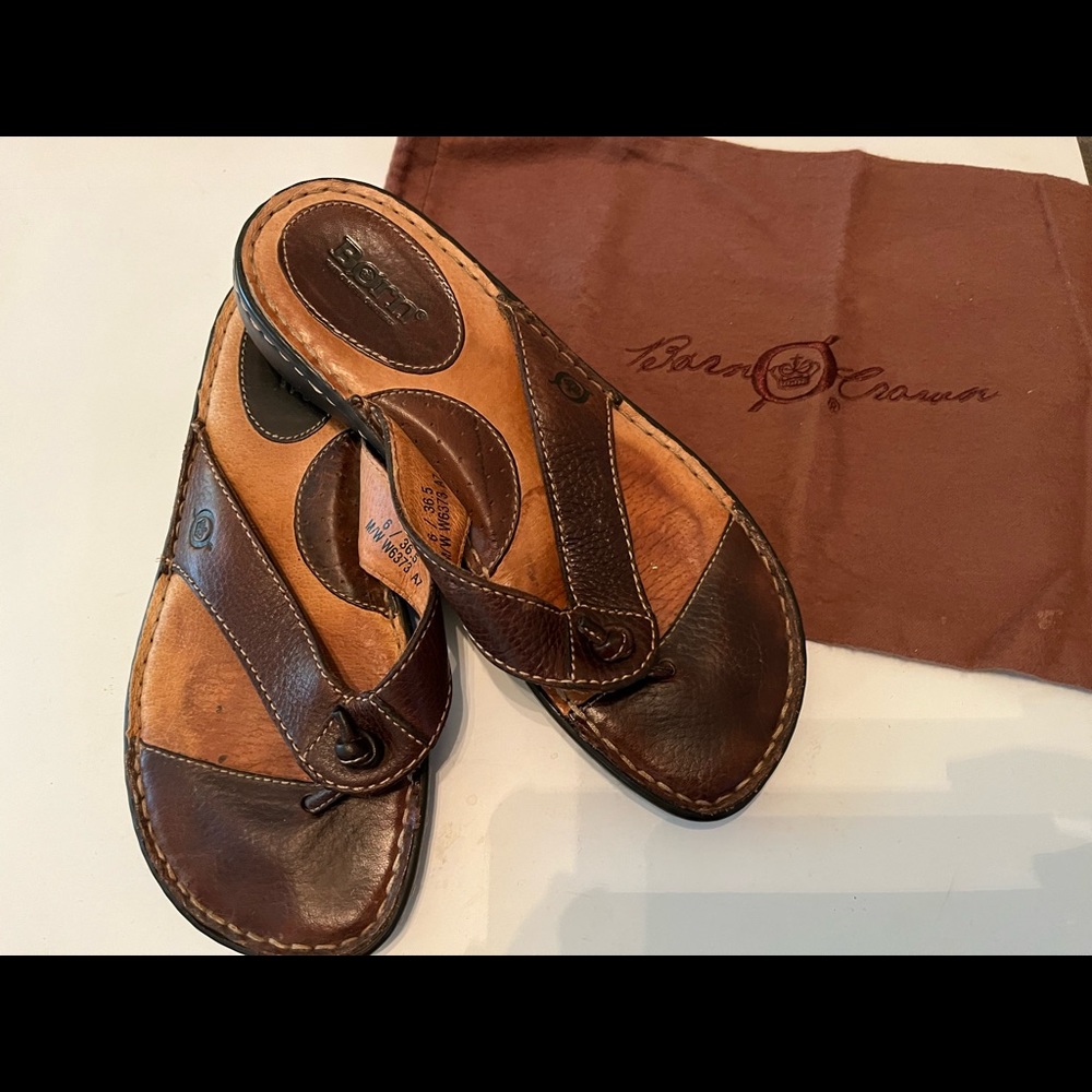 BORN leather sandals